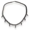 Jagged Halo Jewelry Women's Fallon Spike Necklace White Gold