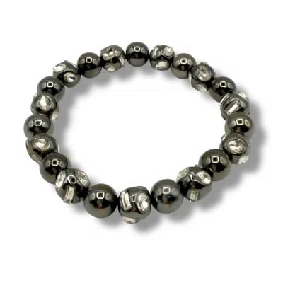 Jagged Halo Jewelry Women's Glimmer Bead Bracelet In Black