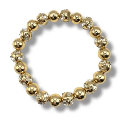 Jagged Halo Jewelry Women's Glimmer Bead Bracelet In Gold