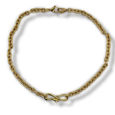 Jagged Halo Jewelry Women's Gold Viper Link Convertible Necklace