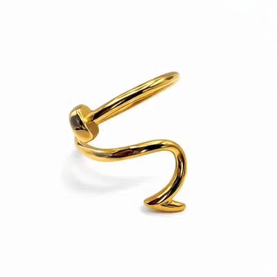 Jagged Halo Jewelry Women's Nailed It Nail Ring Gold
