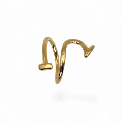 Jagged Halo Jewelry Women's Nailed It Ring Gold