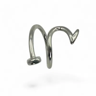 Jagged Halo Jewelry Women's Nailed Ring Silver In Metallic