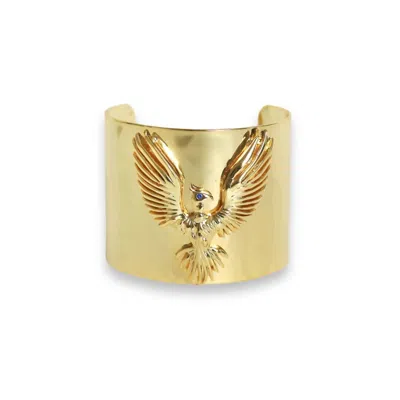 Jagged Halo Jewelry Women's Phoenix Bangle Bracelet In Gold