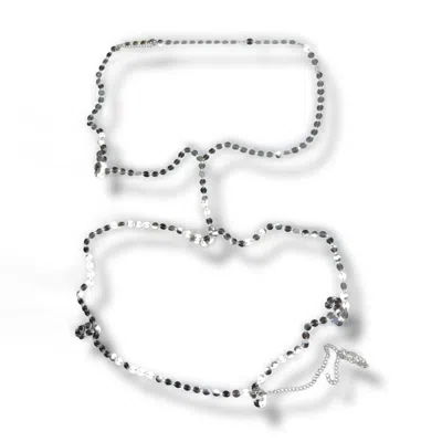 Jagged Halo Jewelry Women's Silver Cleo Body Chain White Gold