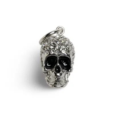 Jagged Halo Jewelry Women's Silver Lucy Skull Charm In White Gold