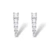 Jagged Halo Jewelry Women's Spike Stud Earrings White Gold