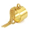 Jagged Halo Jewelry Women's Tassel Ring Yellow Gold