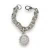 Jagged Halo Jewelry Women's Tatiana Evil Eye Amulet Bracelet White Gold