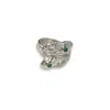 Jagged Halo Jewelry Women's Twin Snake Ring In Silver In Metallic