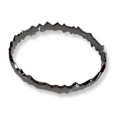 Jagged Halo Jewelry Women's Yennefer Bangle Bracelet In Grey Gray In Multi