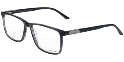 Jaguar 2010 Men's Glasses, Blue, Size 57 In Transparent Blue
