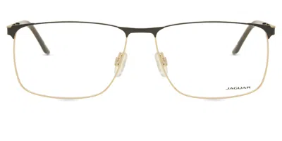 Jaguar 3125 Men's Glasses, Gold, Size 60 In Black