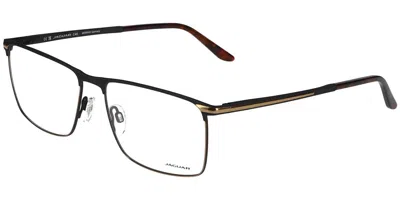 Jaguar 33128 5100 Men's Glasses Black Size 60 - Free Lenses - Blue Light Block Available