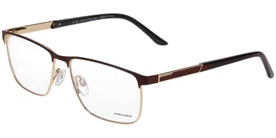 Jaguar 33129 2100 Men's Glasses Brown Size 58 - Free Lenses - Blue Light Block Available In Black