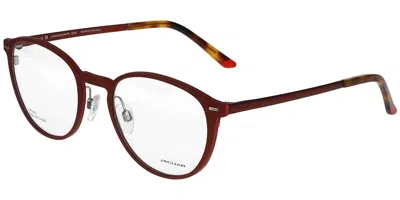Jaguar 33642 2100 Men's Glasses Red Size 54 - Free Lenses - Blue Light Block Available In Burgundy