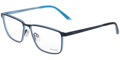 Jaguar 33644 3100 Men's Glasses Blue Size 57 - Free Lenses - Blue Light Block Available