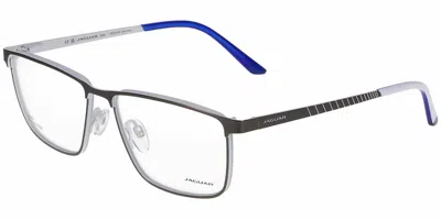 Jaguar 33644 4200 Men's Glasses Grey Size 57 - Free Lenses - Blue Light Block Available In Gray