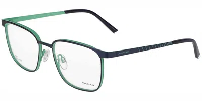 Jaguar 33645 3100 Men's Glasses Blue Size 54 - Free Lenses - Blue Light Block Available In Green