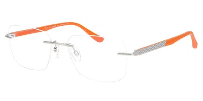 Jaguar 33655 1000 Men's Glasses Silver Size 55 - Free Lenses - Blue Light Block Available In Metallic