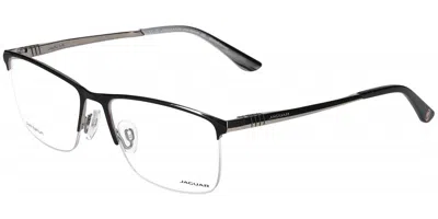 Jaguar 35605 6100 Men's Glasses Grey Size 56 - Free Lenses - Blue Light Block Available In Black