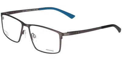 Jaguar 35606 6500 Men's Glasses Grey Size 56 - Free Lenses - Blue Light Block Available In Brown