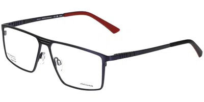 Jaguar 35607 3100 Men's Glasses Blue Size 58 - Free Lenses - Blue Light Block Available In Black