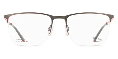 Jaguar 3617 Men's Glasses, Red, Size 56
