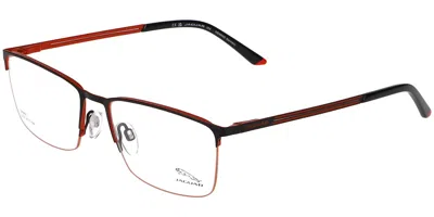 Jaguar 3630 Men's Glasses, Red, Size 56 In Black Red
