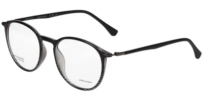 Jaguar 36808 6102 Men's Glasses Black Size 51 - Free Lenses - Blue Light Block Available In Gray