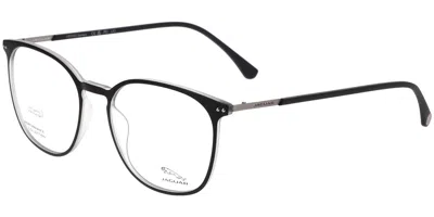 Jaguar 36824 6100 Men's Glasses Black Size 53 - Free Lenses - Blue Light Block Available In White