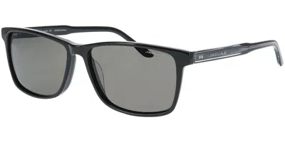 Jaguar 37127 Polarized 8840 Men's Sunglasses Black Size 57