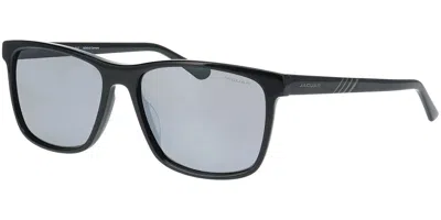 Jaguar 37182 Polarized 8840 Men's Sunglasses Black Size 57