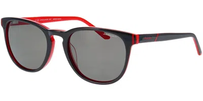 Jaguar 37184 Polarized 4085 Men's Sunglasses Black Size 53