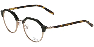 Jaguar 3723 Men's Glasses, Green, Size 50 In Green On Gold