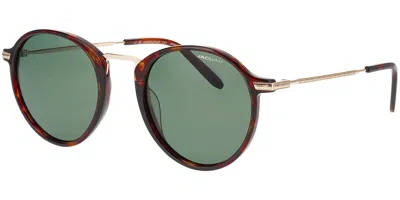 Jaguar 37286 5497 Men's Sunglasses Tortoiseshell Size 51 In Green