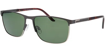 Jaguar 37374 Polarized 5100 Men's Sunglasses Brown Size 60 In Green