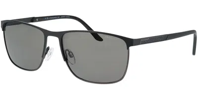 Jaguar 37374 Polarized 6100 Men's Sunglasses Black Size 60 In Green