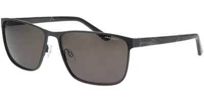Jaguar 37375 Polarized 6100 Men's Sunglasses Black Size 61