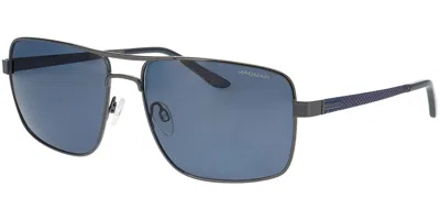 Jaguar 37376 4200 Men's Sunglasses Gunmetal Size 60 In Blue
