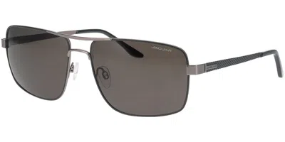 Jaguar 37376 6100 Men's Sunglasses Black Size 60 In Brown