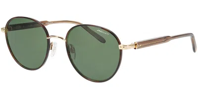 Jaguar 37469 6000 Men's Sunglasses Tortoiseshell Size 53 In Green