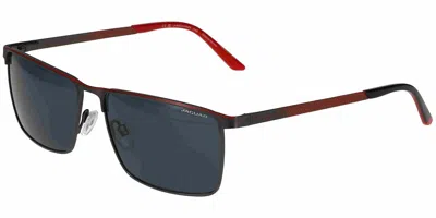 Jaguar 37511 4200 Men's Sunglasses Grey Size 60 In Blue