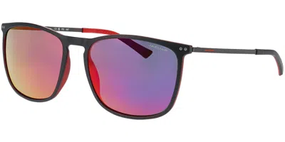 Jaguar 37629 Polarized 2100 Men's Sunglasses Black Size 57 In Blue