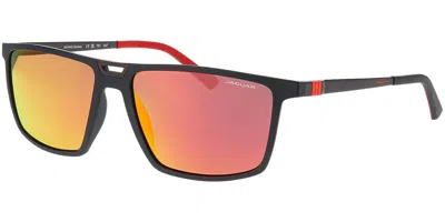 Jaguar 37630 Polarized 6100 Men's Sunglasses Black Size 59