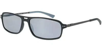 Jaguar 37631 Polarized 6100 Men's Sunglasses Black Size 58