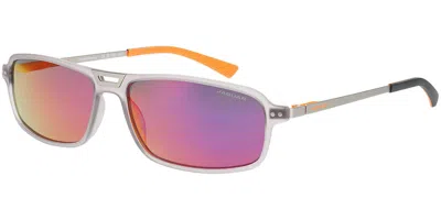Jaguar 37631 Polarized 6500 Men's Sunglasses Grey Size 58 In Multi
