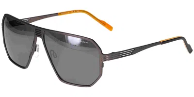 Jaguar 37824 Polarized 6500 Men's Sunglasses Gunmetal Size 62 In Gray