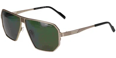 Jaguar 37824 Polarized 8200 Men's Sunglasses Gold Size 62 In Red