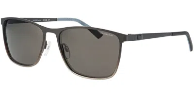 Jaguar 37826 Polarized 6100 Men's Sunglasses Black Size 58 In Brown